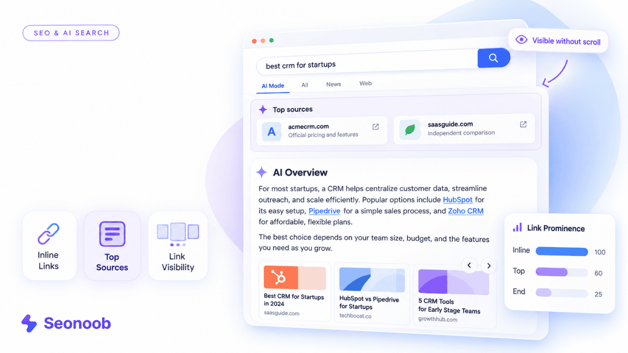 Links More Prominence in AI Search